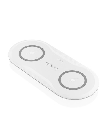 AISENS CARGADOR INALAMBRICO DOBLE ASCH-15W2WC059-W  15W  BLANCO