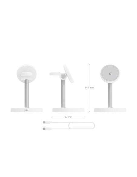 AISENS BASE DE CARGA INALAMBRICA ASCH-15W3WC065-W  15W  BLANCA