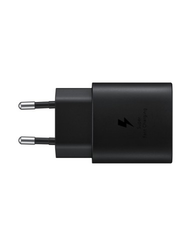 SAMSUNG CARGADOR USB-C 3A NEGRO MAXIMO 25W