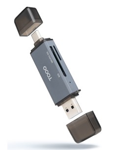 Tooq TQR-3001G Lector USB3.0 (USB-C+USB-A) SD TF