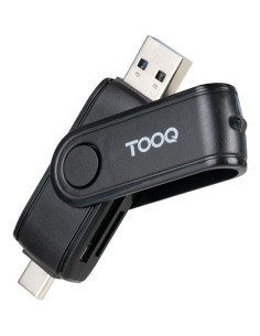 Tooq TQR-3003B Lector USB-C 2.0+USB-A 3.0 SD TF