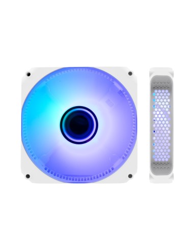 VENTILADOR CAJA ADICIONAL 12X12 ARGB COOLBOX INFINITY COO-VA-12AR02W BLANCO