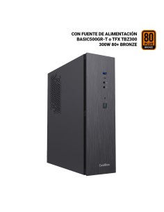 COOLBOX CAJA MICRO ATX SLIM T370 CON FTE. TBZ300