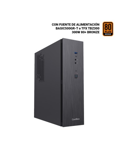 COOLBOX CAJA MICRO ATX SLIM T370 CON FTE. TBZ300