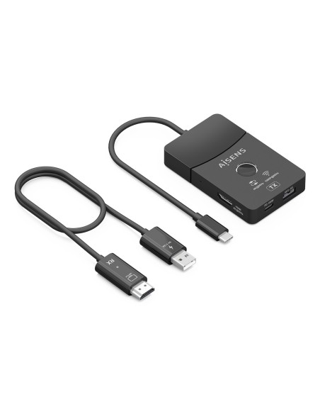 AISENS ADAPTADOR   TRANSMISOR DE VIDEO INALAMBRICO USB-C A HDMI 100W NEGRO
