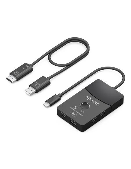 AISENS ADAPTADOR   TRANSMISOR DE VIDEO INALAMBRICO USB-C A HDMI 100W NEGRO