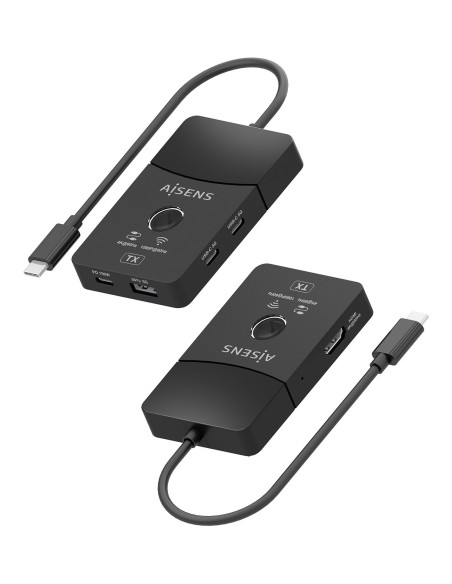 AISENS ADAPTADOR   TRANSMISOR DE VIDEO INALAMBRICO USB-C A HDMI 100W NEGRO