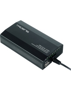 Tacens Oris Dual II 100 adaptador e inversor de corriente Universal 100 W Negro