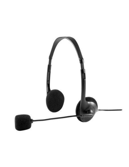 Tacens AH115 Binaural Diadema Negro auricular con micrófono