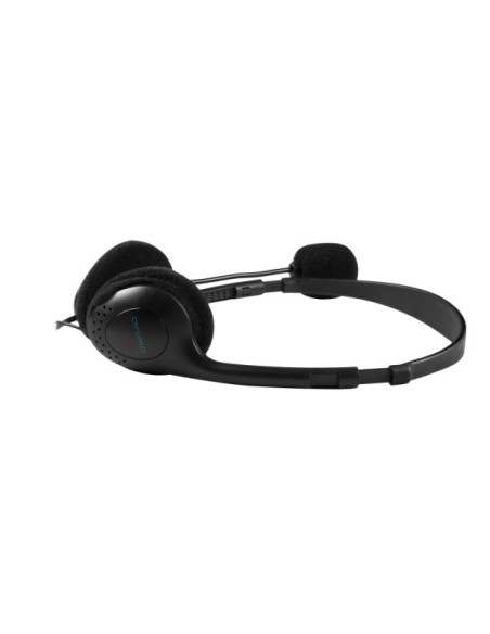 Tacens AH115 Binaural Diadema Negro auricular con micrófono