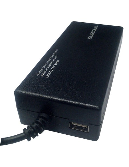 Tacens Oris Auto 100 adaptador e inversor de corriente Interior 100 W Negro