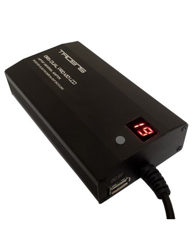 Tacens Oris Dual Pro 120 adaptador e inversor de corriente Interior 120 W Negro