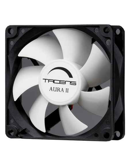 Tacens Aura II 8cm Carcasa del ordenador Ventilador Negro, Blanco