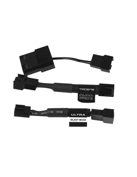 Tacens AURA PRO II 8cm Carcasa del ordenador Ventilador Negro, Blanco