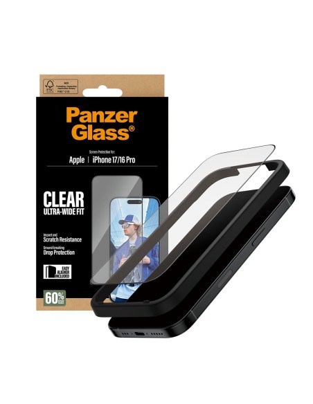 PanzerGlass Screen Protector iPhone 16Pro-17