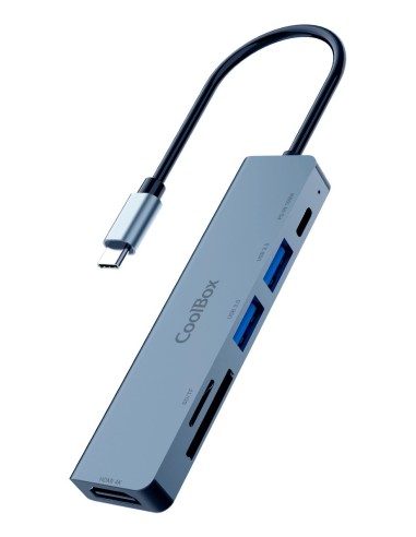 Coolbox MINIDOCK C61 USB-C PD 2USB-A SD MSD HDMI4K