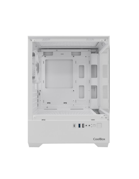 Coolbox Caja Gaming MATX GM200 V.Lite ARGB S.FTE B