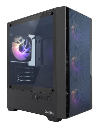 Coolbox Caja Gaming MATX GM200 F.Mesh S.FTE ARGB N