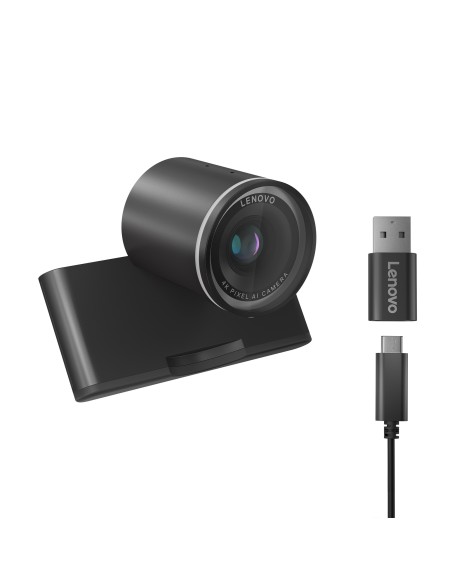 Lenovo WebCam 8 MP 4K Ultra HD USB-C Negra