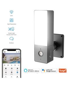 CAMARA VIGILANCIA NIVIAN EXTERIOR + FOCO WIFI / 2K / 1000 LUM / MICROFONO - ALTAVOZ / MICROSD HASTA 128GB / IP65 / NVS-IPC-L2