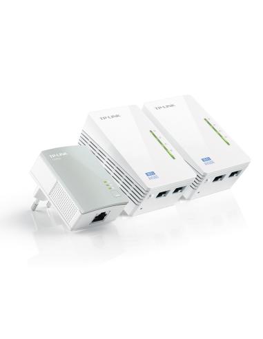 ADAPTADOR PLC WIFI TP-LINK PACK 3 UNID. 500 MBPS TL-WPA4220T KIT
