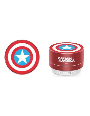 ALTAVOZ CAPITAN AMERICA ROJO / STEREO PORTATIL / BLUETOOTH / 300 mAh / 3W /