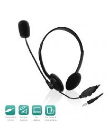 AURICULAR + MICROFONO EWENT EW3567 / ESTEREO / JACK 3.5mm
