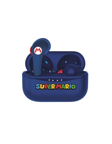 AURICULARES C/MICROFONO TWS EARPODS SUPER MARIO AZUL / BLUETOOTH 5.0 /