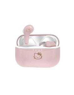 AURICULARES C/MICROFONO TWS EARPODS HELLO KITTY ROSA / BLUETOOTH 5.0 /