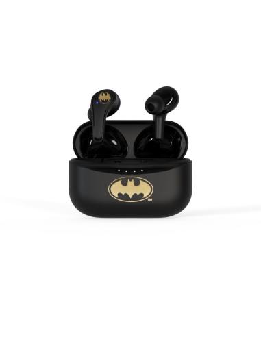 AURICULARES C/MICROFONO TWS EARPODS DC LOGO BATMAN NEGRO / BLUETOOTH 5.0 /