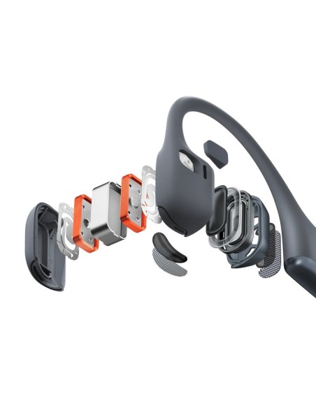 AURICULARES DEPORTIVOS SHOKZ OPENRUN PRO 2 BLACK   CONDUCCION OSEA   C MICROFONO DUAL CANCELACION DE RUIDO   12 HORAS AUTONOMIA 