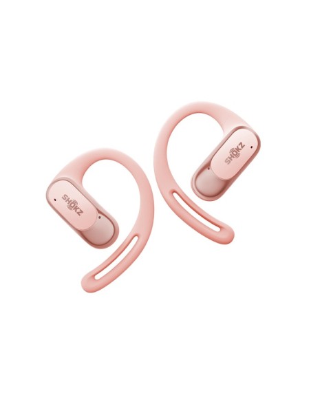 AURICULAR SHOKZ OPENFIT AIR PINK   TWS OPEN-EAR   HASTA 28 HORAS DE AUTONOMIA   LIGEROS   GANCHO DE OREJA FLEXIBLE   AUDIO POTEN