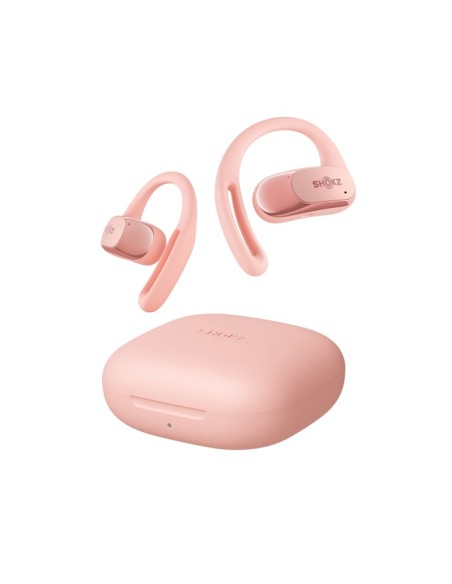 AURICULAR SHOKZ OPENFIT AIR PINK   TWS OPEN-EAR   HASTA 28 HORAS DE AUTONOMIA   LIGEROS   GANCHO DE OREJA FLEXIBLE   AUDIO POTEN