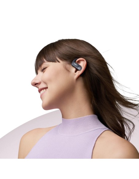 AURICULAR SHOKZ OPENFIT AIR BLACK   TWS OPEN-EAR   HASTA 28 HORAS DE AUTONOMIA   LIGEROS   GANCHO DE OREJA FLEXIBLE   AUDIO POTE