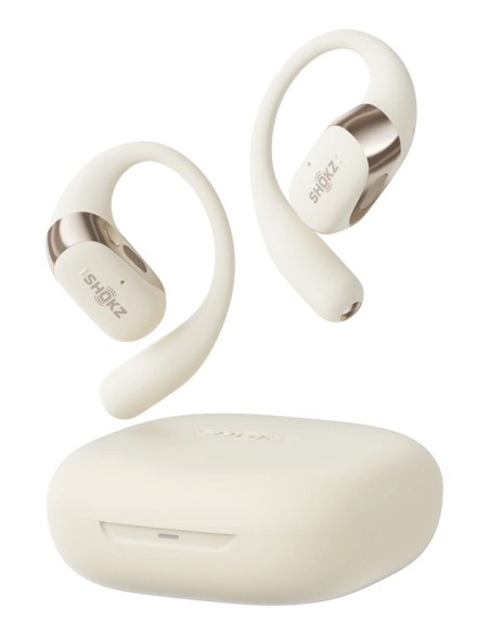 AURICULAR SHOKZ OPENFIT 2 BEIGE   TWS OPEN-EAR   HASTA 48 HORAS DE AUTONOMIA   LIGEROS   GANCHO DE OREJA FLEXIBLE   AUDIO POTENT