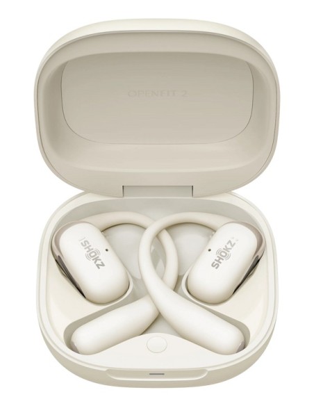 AURICULAR SHOKZ OPENFIT 2 BEIGE   TWS OPEN-EAR   HASTA 48 HORAS DE AUTONOMIA   LIGEROS   GANCHO DE OREJA FLEXIBLE   AUDIO POTENT