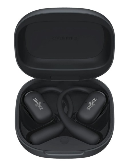 AURICULAR SHOKZ OPENFIT 2 BLACK   TWS OPEN-EAR   HASTA 48 HORAS DE AUTONOMIA   LIGEROS   GANCHO DE OREJA FLEXIBLE   AUDIO POTENT