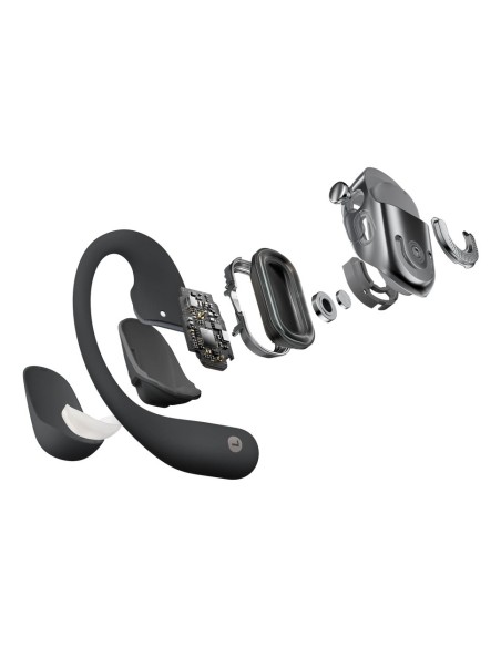 AURICULAR SHOKZ OPENFIT 2 BLACK   TWS OPEN-EAR   HASTA 48 HORAS DE AUTONOMIA   LIGEROS   GANCHO DE OREJA FLEXIBLE   AUDIO POTENT