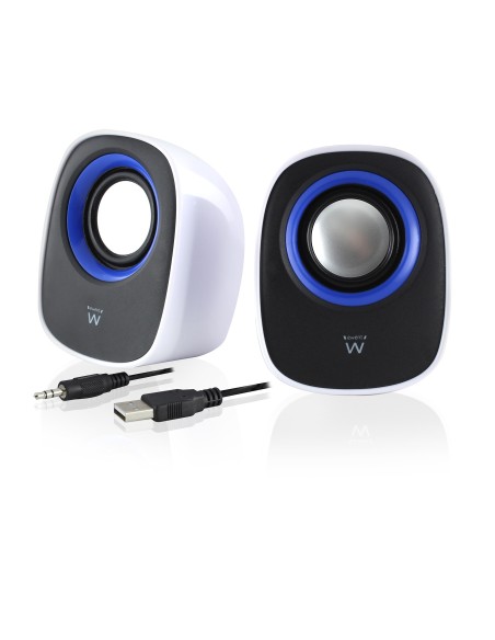 ALTAVOZ EWENT ESCRITORIO 2.0 USB   NEGRO-BLANCO   EW3513