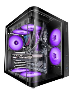 MARS GAMING Semitorre ATX MCCURV negra