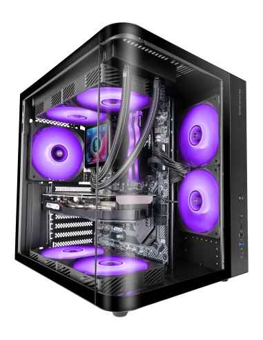 MARS GAMING Semitorre ATX MCCURV negra