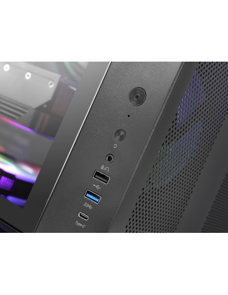 MARS GAMING Semitorre ATX MCCURV negra