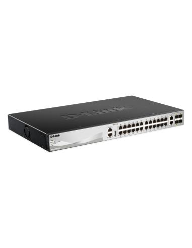 SWITCH D-LINK 30P DGS-3130-30TSE 24P 101001000BASE-T 2P10GBASE-T 4P10G SFPL3