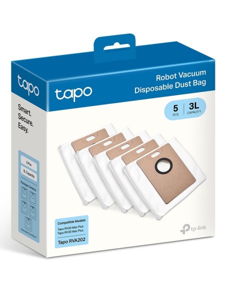 BOLSA DE POLVO DESECHABLE TP-LINK PARA TAPO RV30 MAX PLUS Y RV20 MAX PLUS