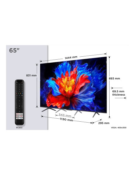 TCL 65P8K TV 65" QLED GOOGLETV 144HZ ONKYO