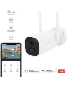 CAMARA VIGILANCIA NIVIAN EXTERIOR WIFI A BATERIA / FHD / DIA-NOCTURNA / MICROFONO - ALTAVOZ / MICROSD HASTA 128GB / 10400mAh / I