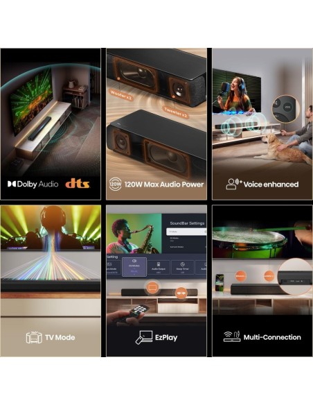 BARRA DE SONIDO HISENSE HS1000 HDMI BLUETOOTH 20W