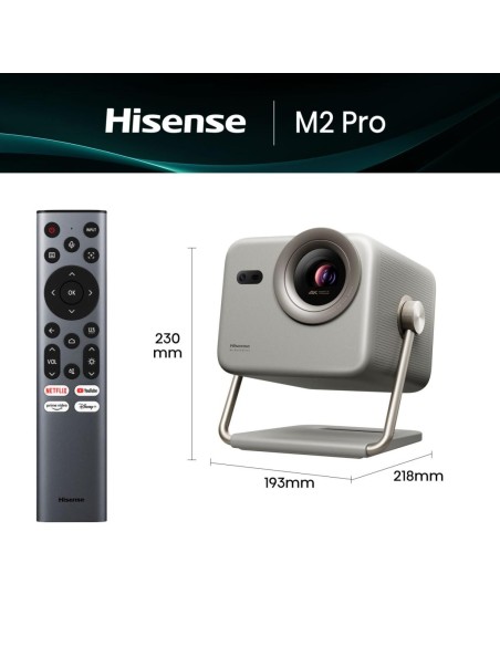 PROYECTOR HISENSE M2PRO TRICOLOR 1300 LUMENES 4K SMART TV