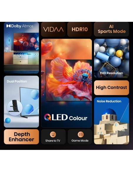 Hisense 40A5Q TV 40" FHD QLED SMART TV DOLBYATMOS