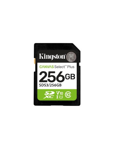KINGSTON TARJETA SD 256GB SDXC CANVAS SELECT PLUS GEN 3